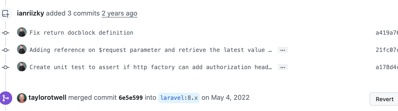 My pull request got approved by Taylor Otwell 😎